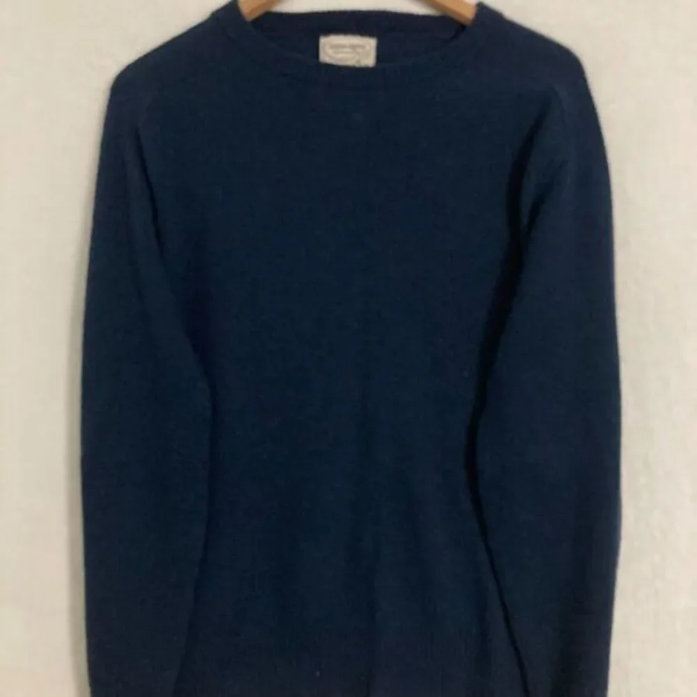 Vtg Iron Run Wool Blend Sweater Mens M Elbow Patches Pullover V Neck‎ Preppy